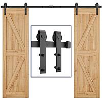 Амбарный механизм двойной для складной двери в стиле LOFT BARNDOOR HM2707