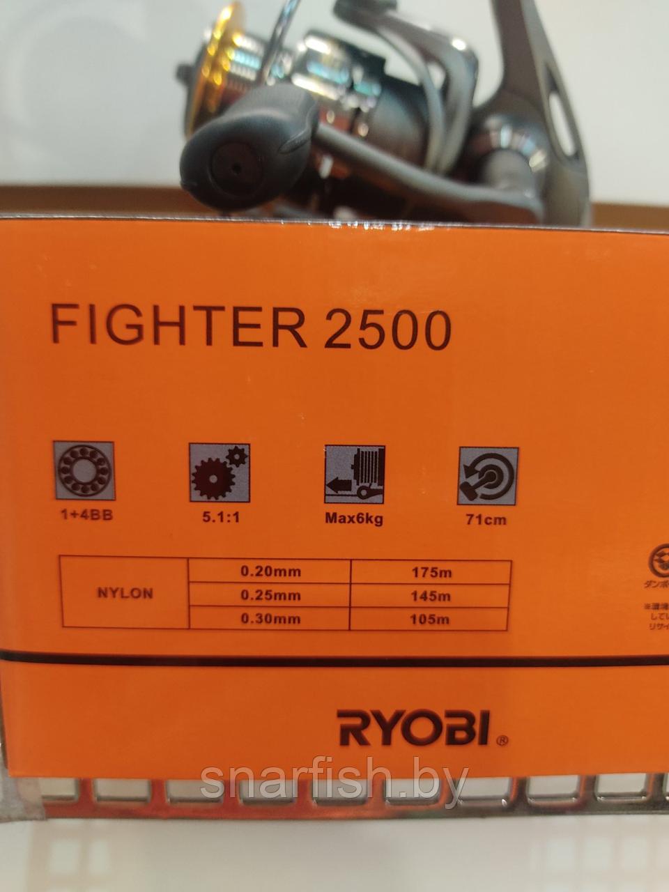 Катушка безынерционная Ryobi Fighter 2500 4+1bb - фото 3 - id-p207789022