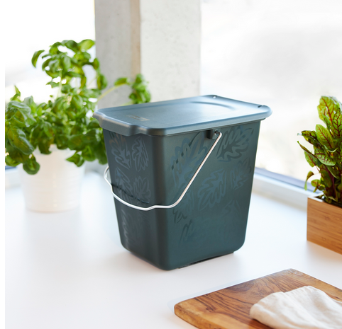 Урна для мусора Compost bucket 7л GREENLINE, зеленый - фото 10 - id-p207774346