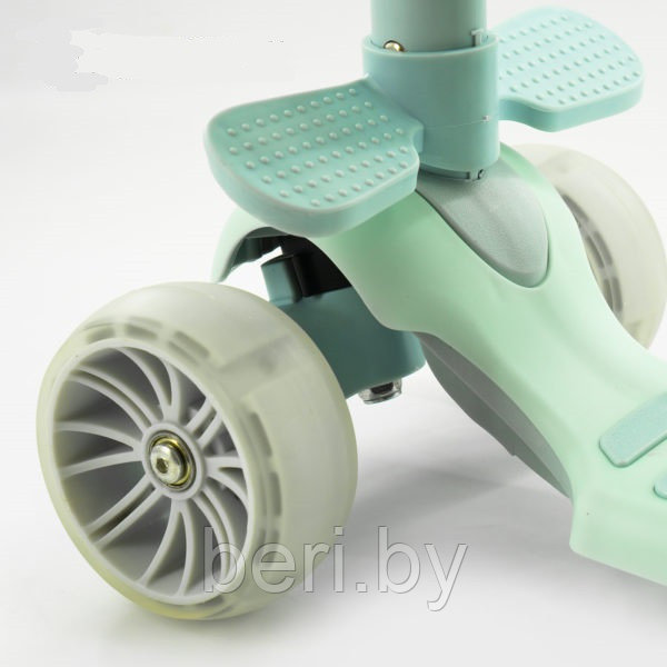 4110 Самокат Scooter 6 в 1 с ОГРАНИЧИТЕЛЕМ и родительской ручкой - фото 3 - id-p124686534