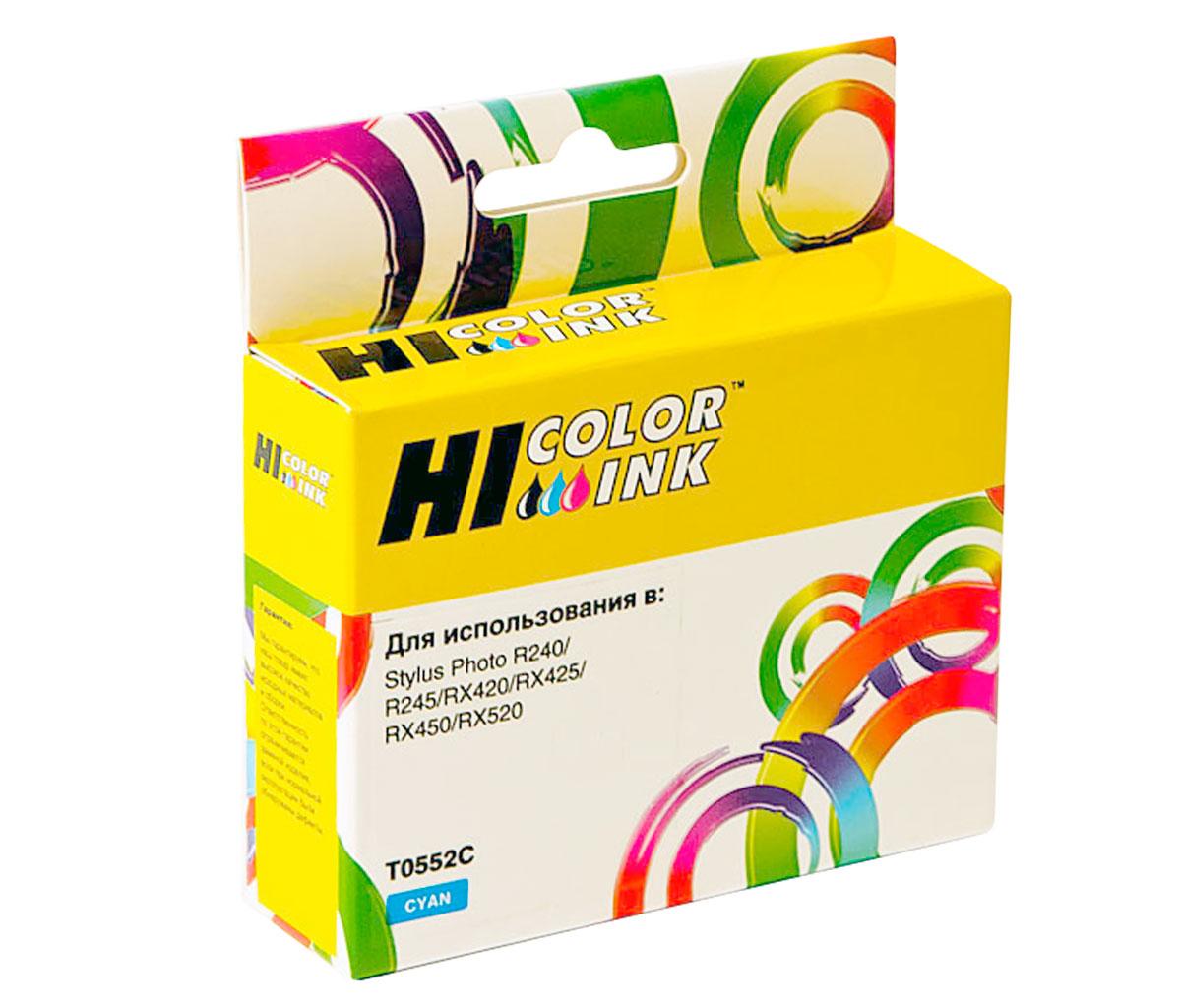 Картридж T0552/ C13T05524010 (для Epson Stylus Photo R240/ R245/ RX420/ RX425/ RX520) Hi-Black, голубой