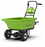 Аккумуляторная самоходная садовая тележка Greenworks G40GC 40В G-MAX (100кг, 106л)