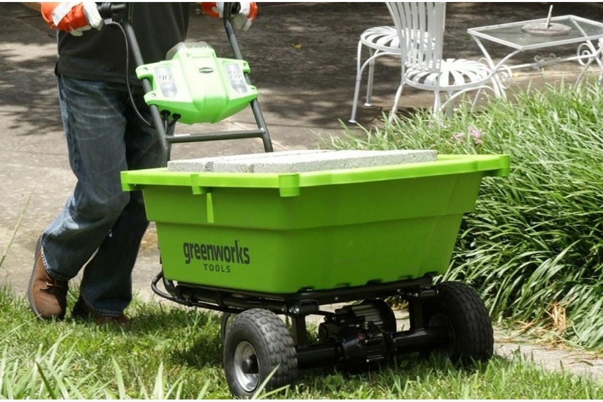 Аккумуляторная самоходная садовая тележка Greenworks G40GC 40В G-MAX (100кг, 106л) - фото 5 - id-p207789037