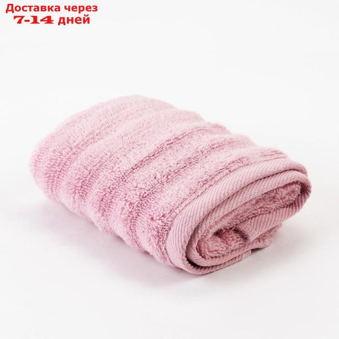 Полотенце махровое Этель "Waves" розовый, 70х130 см, 100% хлопок, 460 гр/м2 - фото 2 - id-p207714910