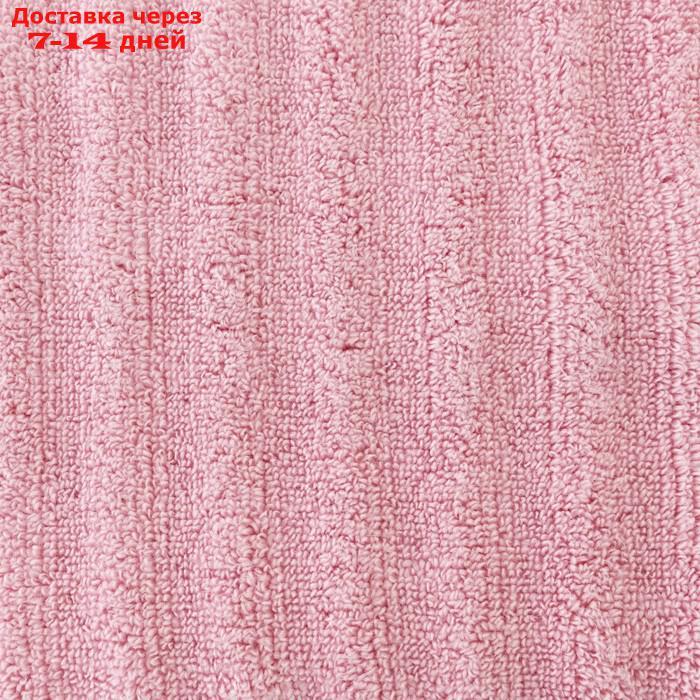 Полотенце махровое Этель "Waves" розовый, 70х130 см, 100% хлопок, 460 гр/м2 - фото 3 - id-p207714910