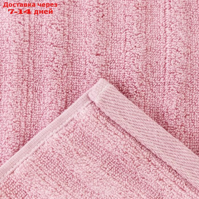 Полотенце махровое Этель "Waves" розовый, 70х130 см, 100% хлопок, 460 гр/м2 - фото 4 - id-p207714910