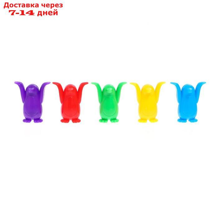 Настольная игра на ловкость "Давай хватай", 5 разноцветных пингвинов - фото 2 - id-p207712219
