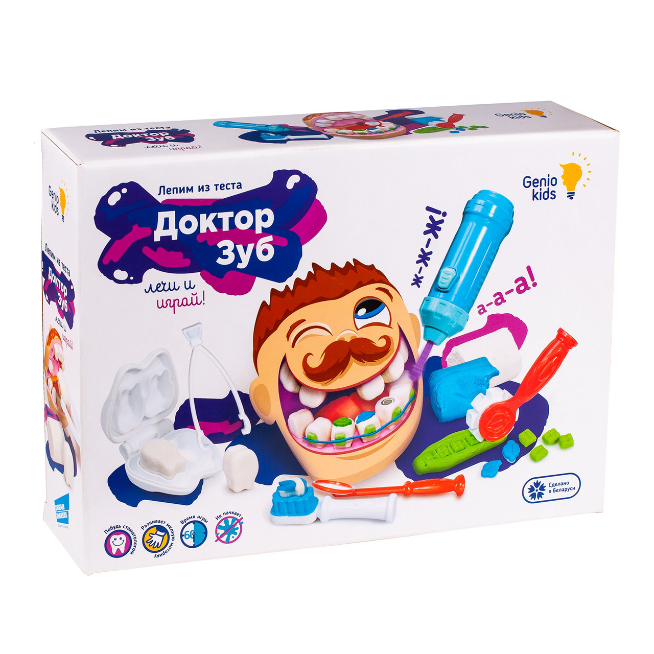 Набор для лепки с тесто-пластилином Доктор Зуб Genio Kids, арт. TA1041