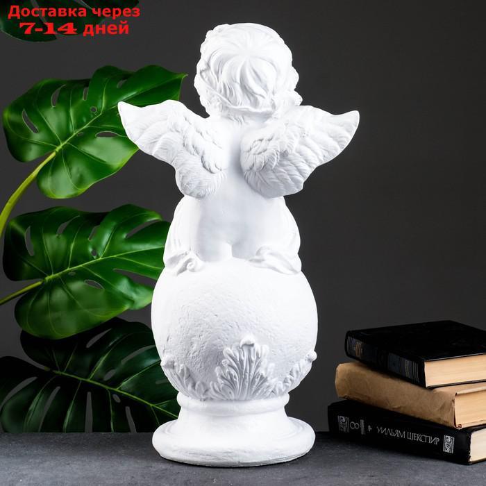 Фигура "Ангел со скрипкой улыбчивый" белый 26×21×46,5 см - фото 3 - id-p207712875