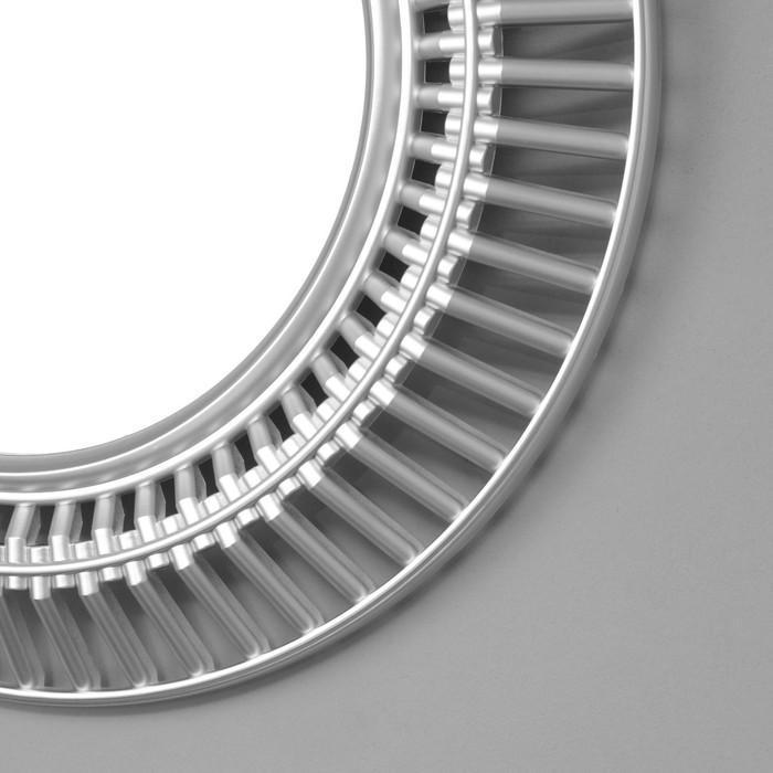 Зеркало настенное, в ажурном корпусе , 51х51 см, серебро - фото 2 - id-p207591907