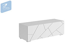 Тумба напольная Гранж ТМ-003 - Белый шагрень/Белый софт матовый (МКСтиль)