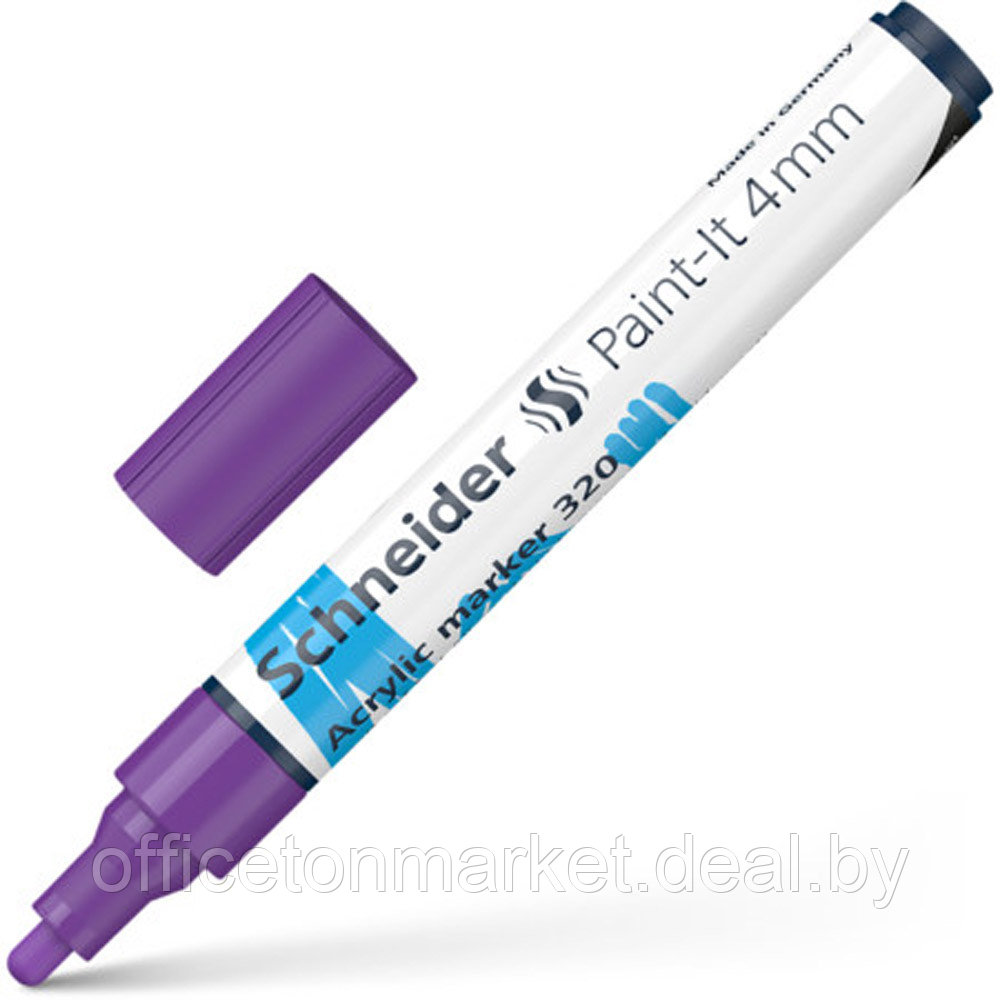 Маркер акриловый "Schneider Paint-It 320", фиолетовый - фото 1 - id-p207758565