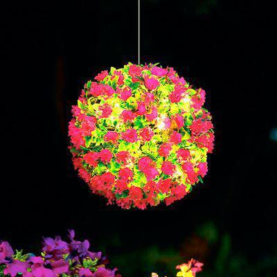 INBLOOM Светильник Цветочный шар d25см сведодиод, вращающийся, 100led, 8 режимов, DS SV USB, пульт 185-091 - фото 1 - id-p207796803