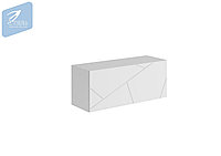 Шкаф навесной Гранж ШН-003 - Белый шагрень/Белый софт матовый (МКСтиль)