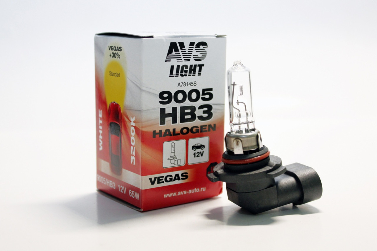 Автомобильная галогенная лампа AVS Vegas HB3/9005.12V.60W.1шт. - фото 1 - id-p207795185