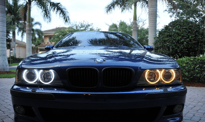 Ангельские глазки LED BMW E39/E38/E36 (131*4) оранжевые