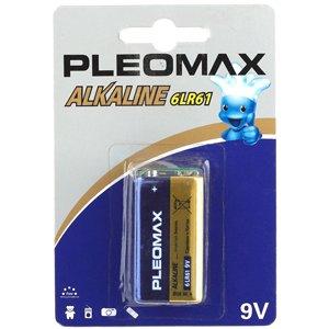 Батарейка Pleomax 6LR61 Alkaline BL-1