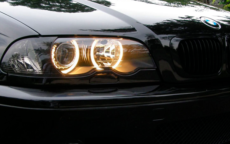 Ангельские глазки LED BMW E46 (131*2+146*2) оранжевые - фото 1 - id-p207805365
