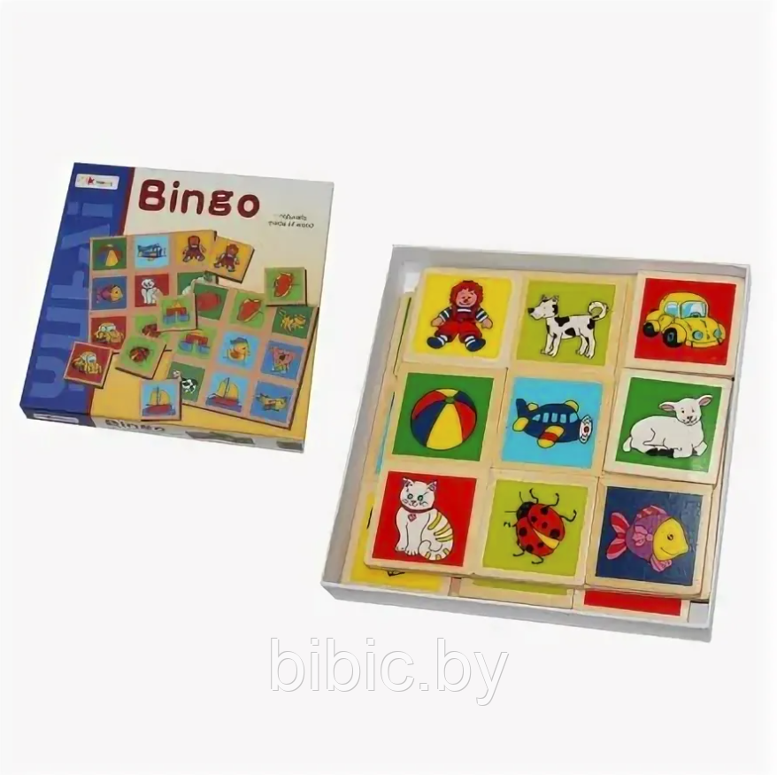 Детский игровой набор Лото Бинго для самых маленьких, детская развивающая игра в лото Bingo для малышей - фото 2 - id-p207809586