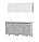 Готовая кухня NN мебель КГ-1 1600 (белый/белый/цемент светлый/антарес), фото 2