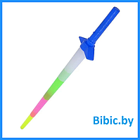 Детский раскладной световой меч, Светящаяся палочка в виде меча со звуком и светом для мальчиков