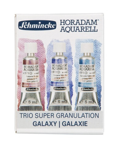 Набор акварельных красок HORADAM Supergranulation Trio Galaxy, 3 цвета x 5 мл