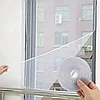 Москитная сетка на окна с самоклеящейся лентой для крепления, 150 х 130 см, фото 5