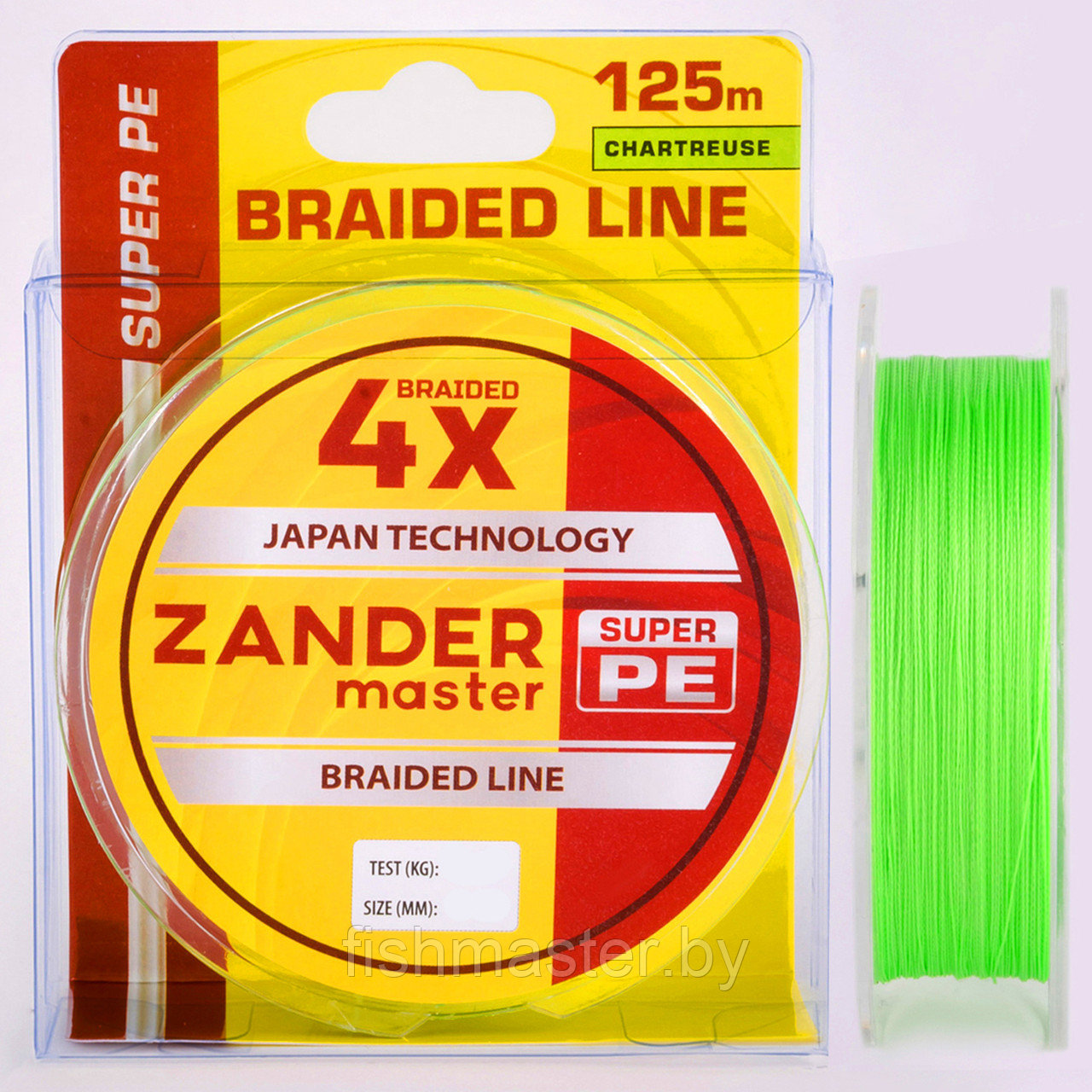 Плетёный шнур ZanderMaster 4X 125м цвет Шартрез - фото 1 - id-p207826525