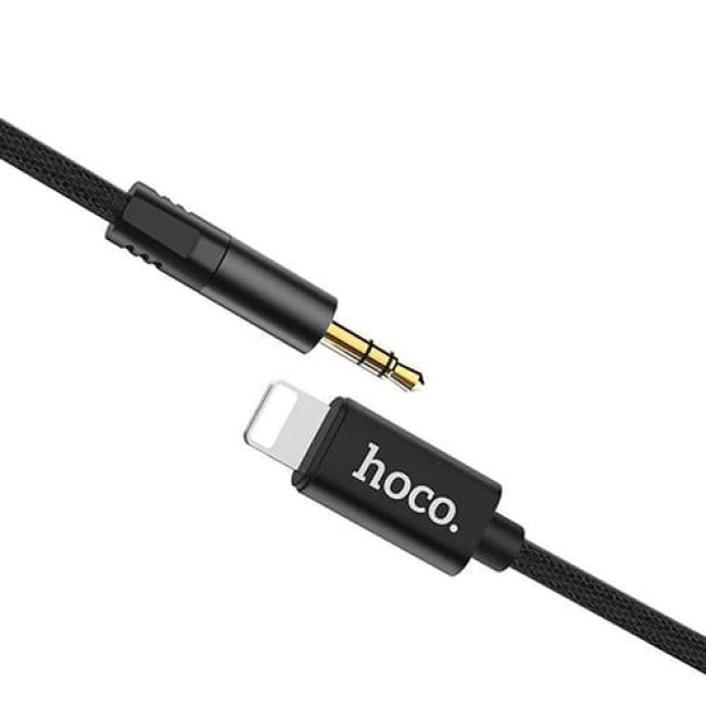 Аудио-кабель AUX c Lightning на 3.5mm Hoco UPA13 Черный - фото 3 - id-p207440036