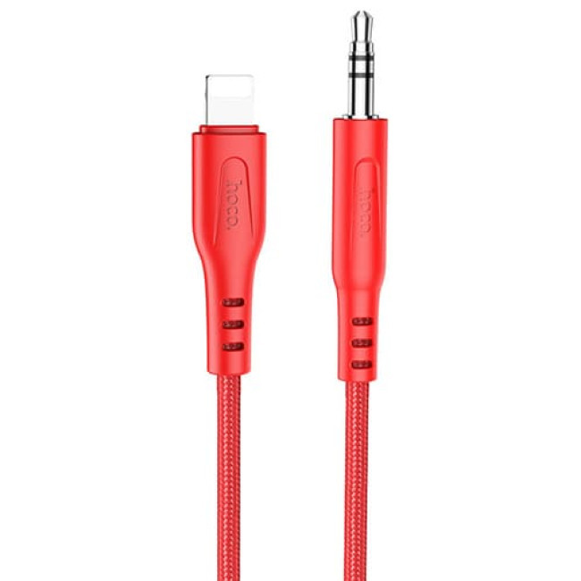 Аудио-кабель AUX c Lightning на 3.5mm Hoco UPA18 Красный - фото 3 - id-p207447452