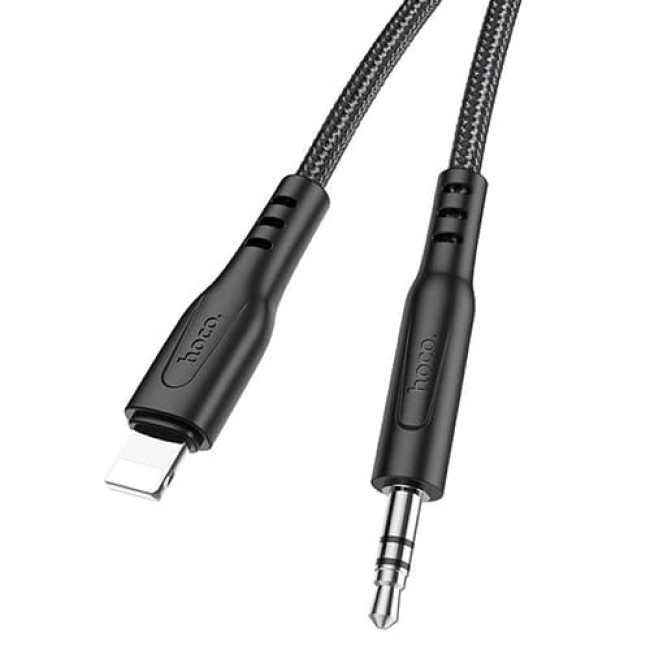 Аудио-кабель AUX c Lightning на 3.5mm Hoco UPA18 Черный - фото 2 - id-p207447453