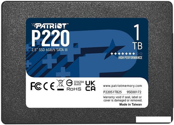 SSD Patriot P220 1TB P220S1TB25, фото 2