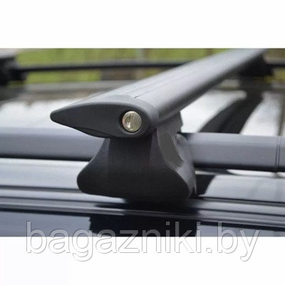 Багажник на крышу AlVI STYLE ALFA крыло черное на рейлинги - фото 3 - id-p207848075