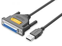 Аксессуар Ugreen US167 USB-A to DB25 2m Grey 20224