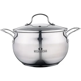 Кастрюля 6.8 л из нержавеющей стали Bella Cucina