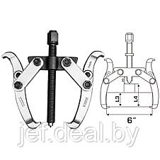 Съемник подшипников 2-зажимной 6 " TOTAL THTGP266, фото 3