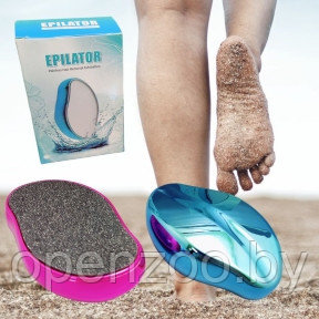 Пемза - пилка для ухода за кожей стоп EPILATOR Painless Hair Removal Exfoliation Голубая