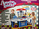 Детская кухня Amore Bello с водой, книгой рецептов, неоновой подсветкой, посуда, со светом и звуком, фото 2