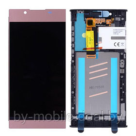Экран (модуль) в раме Sony Xperia L1 (розовый)