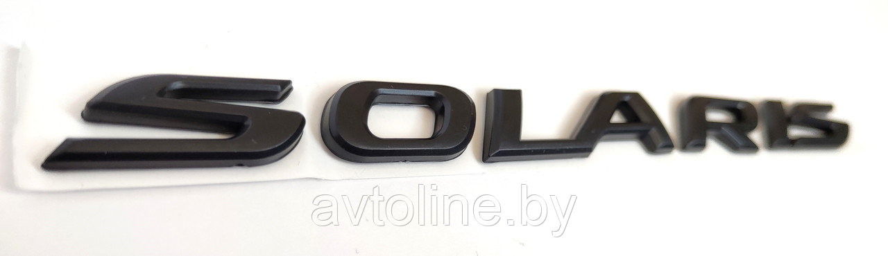 Надпись SOLARIS 203*15 мм черная (скотч) SH-SOL20BK - фото 1 - id-p207634959