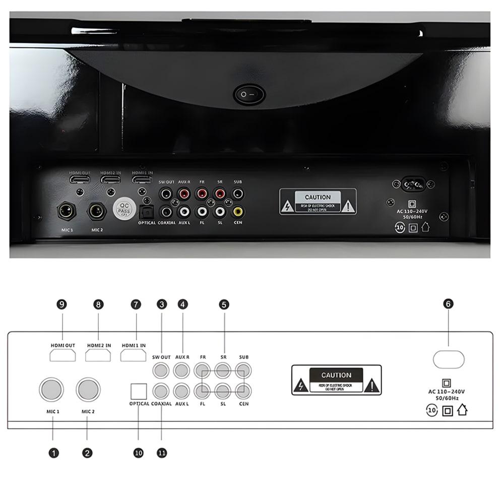Акустическая система домашнего кинотеатра Hyper Sound 5.1 IA-6120HD - фото 7 - id-p207884051