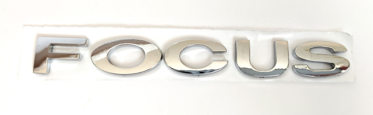 Надпись FOCUS 145*17 мм хром (скотч) SH-FCS14