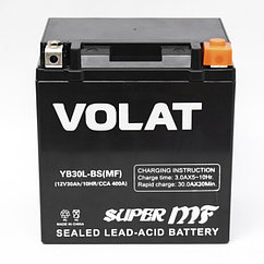 Аккумулятор VOLAT (30 Ah) 400 A, 12 V Обратная, R+ YB30L-BS YB30L-BS (MF)