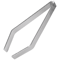 Щипцы д/уд. рыбных костей сталь нерж.; H=1,L=10см; металлич.