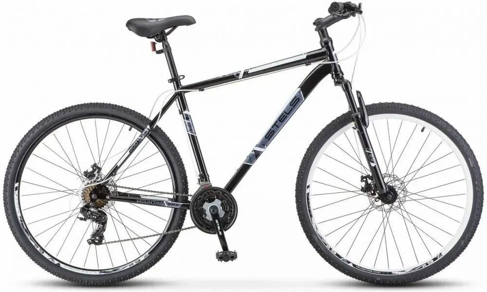 Stels Navigator 700 MD 27,5" V020 черный-белый горный велосипед