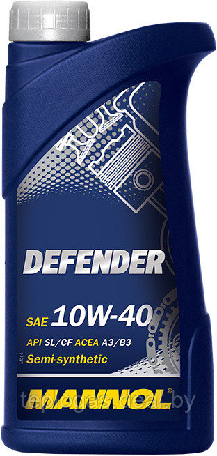 Масло моторное Mannol Defender SAE 10W40 1 литр - фото 1 - id-p207898218