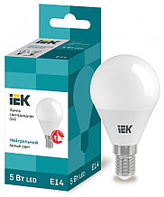 Лампа светодид. IEK ALFA G45 10w е14 4000 К