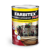 Грунт ГФ-021 "Farbitex" серый 0,8 кг