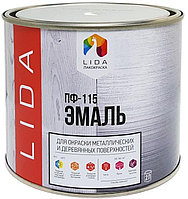 Эмаль ПФ-115 бежевая "LIDA", 2.0 кг/10864