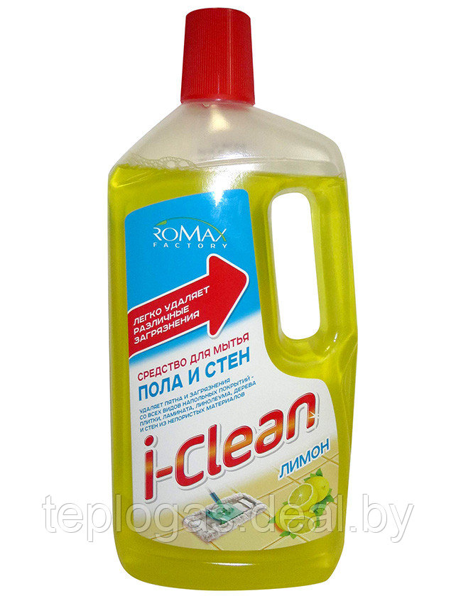 Средство для мытья пола "I-Clean Лимон" 1л/1789 - фото 1 - id-p207902071